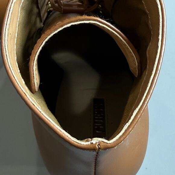 GUESS Zoey Lace-Up Wedge Booties - Picture 5 of 9